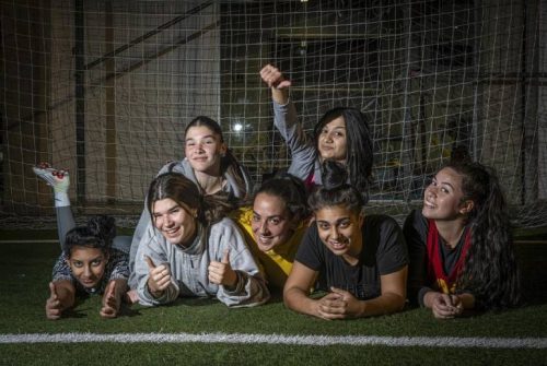 Més informació sobre l'article Les jugadores del Tramontana La Mina reivindiquen el seu espai al món del futbol