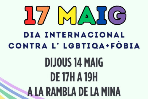 Jornada contra la LGTBIQA+fòbia de 2026 a La Mina: programació i cartell